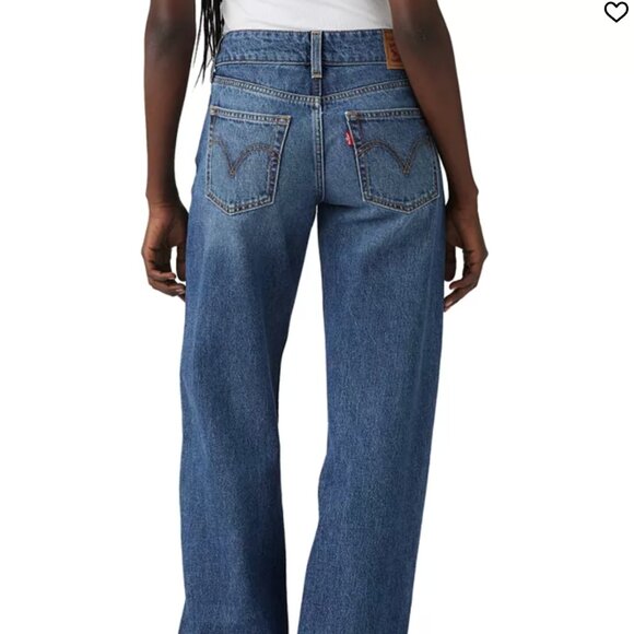 Levi's Women's Super-Low Double-Button Relaxed-Fit Denim Jean. Size 24 - Picture 5 of 10